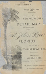 1881 Map of the Saint Johns River Florida