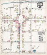 1884 Town Map of Elizabethtown Lancaster County Pennsylvania
