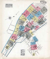 1884 Town Map of Harrisburg Dauphin County Pennsylvania