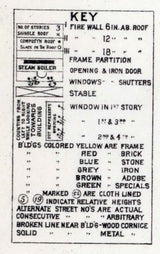 1885 Town Map of Doylestown Bucks County Pennsylvania