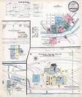 1886 Town Map of Conshohocken Montgomery County Pennsylvania