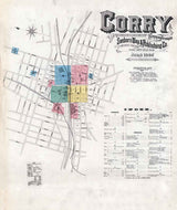 1886 Town Map of Corry Erie County Pennsylvania