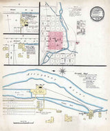 1886 Town Map of Coudersport Potter County Pennsylvania