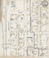 1886 Town Map of East Brady Clarion County Pennsylvania