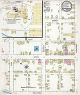 1887 Town Map of Curwensville Clearfield County Pennsylvania
