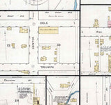 1887 Town Map of Ebensburg Cambria County Pennsylvania