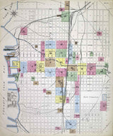 1888 Town Map of Erie County Pennsylvania