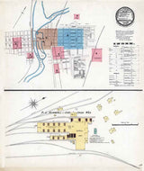 1888 Town Map of Greenville Mercer County Pennsylvania