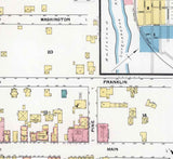 1892 Town Map of Great Bend Susquehanna County Pennsylvania