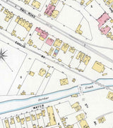 1897 Town Map of Dunbar Fayette County Pennsylvania