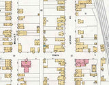 1898 Town Map of Frackville Schuylkill County Pennsylvania