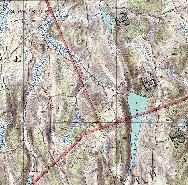 1891 Map of Westchester County and Croton Lake