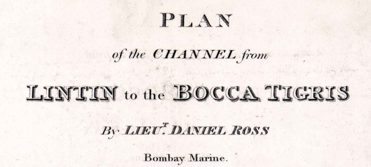 1810 Nautical Map of Lintin to Bocca Tigris China Pearl River