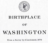 1976 Birthplace Map of Washington Monument