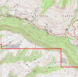 1993 Topo Map of Shell Falls Wyoming WY Bighorn Forest