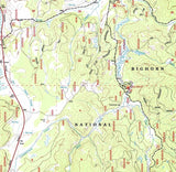 1993 Topo Map of Woodrock Wyoming WY Bighorn Forest