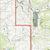 1993 Topo Map of Brokenback Narrows Wyoming WY Bighorn Forest