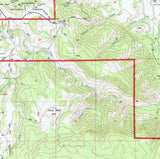 1993 Topo Map of Little Goose Peak Wyoming WY Bighorn Forest