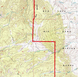 1993 Topo Map of Stone Mountain Wyoming WY Bighorn Forest