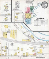 1895 Town Map of Hummelstown Dauphin County Pennsylvania