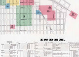 1897 Town Map of Indiana County Pennsylvania