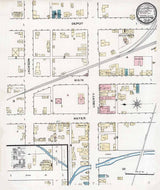 1886 Town Map of Jamestown Mercer County Pennsylvania