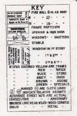 1886 Town Map of Johnstown Cambria County Pennsylvania