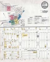 1894 Town Map of Houtzdale Clearfield County Pennsylvania
