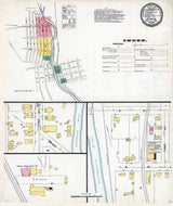 1896 Town Map of Jermyn Lackawanna County Pennsylvania