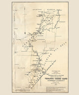 1878 Map of the Venango and Clarion Oil Well Belt Pennsylvania