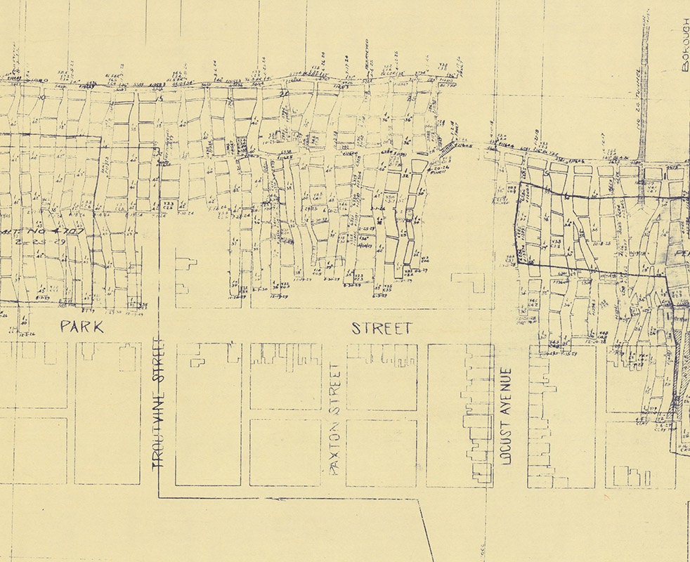 1929 Map of Centralia Colliery Columbia County PA