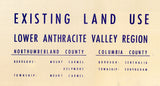 1962 Mine Map of Columbia and Northumberland County PA Centralia Boro & Mt Carmel Boro