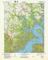 1978 Topo Map of Jamestown Kentucky Lake Cumberland