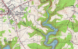 1978 Topo Map of Jamestown Kentucky Lake Cumberland
