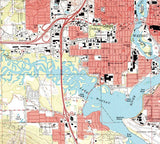 1993 Topo Map of Wausau West Wisconsin Quadrangle