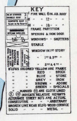 1890 Town Map of Lewisburg Union County Pennsylvania
