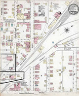 1886 Town Map of Lansdale Montgomery County Pennsylvania