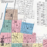 1889 Town Map of McKeesport Allegheny County Pennsylvania