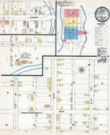1890 Town Map of Lykens Dauphin County Pennsylvania