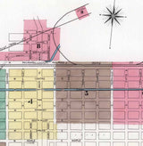 1891 Town Map of Mahanoy City Schuylkill County Pennsylvania