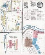 1891 Town Map of Mauch Chunk Carbon County Pennsylvania