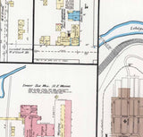 1891 Town Map of Mauch Chunk Carbon County Pennsylvania