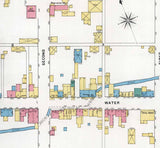 1894 Town Map of McConnellsburgh Fulton County Pennsylvania