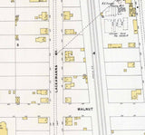 1896 Town Map of Mayfield Lackawanna County Pennsylvania