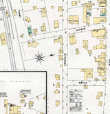 1897 Town Map of Laceyville Wyoming County Pennsylvania
