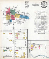 1898 Town Map of Lititz Lancaster County Pennsylvania