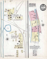 1884 Town Map of Milton Northumberland County Pennsylvania