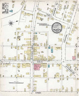1886 Town Map of Millerstown Butler County Pennsylvania
