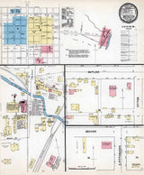 1891 Town Map of Mercer County Pennsylvania