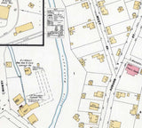 1897 Town Map of Meshoppen Wyoming County Pennsylvania